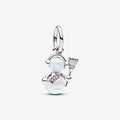 PANDORA : Opalescent Snowman Dangle Charm - PANDORA : Opalescent Snowman Dangle Charm