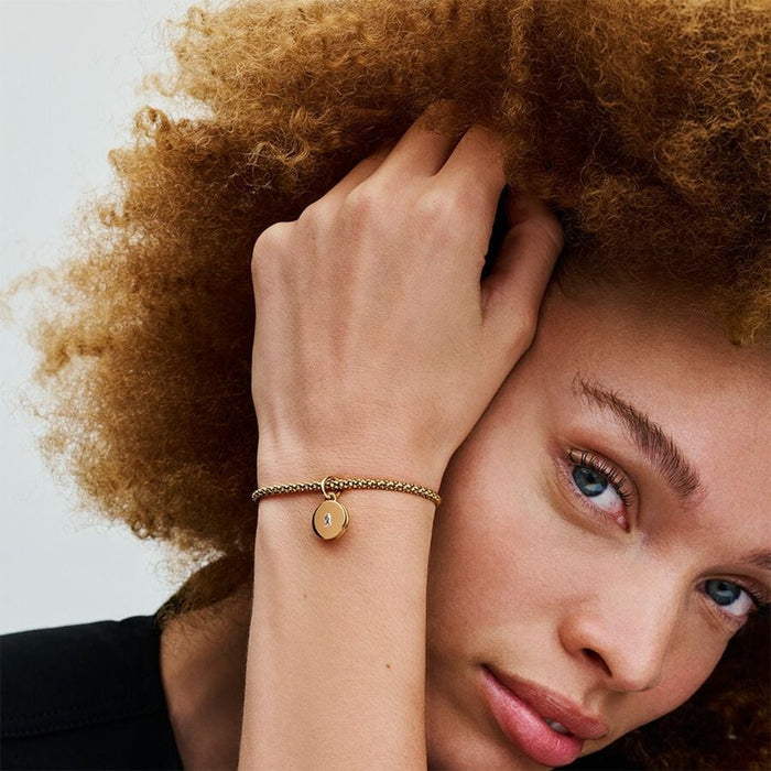 PANDORA : Openable & Engravable Love Locket Dangle Charm - 14k Gold-plated unique metal blend - PANDORA : Openable & Engravable Love Locket Dangle Charm - 14k Gold-plated unique metal blend