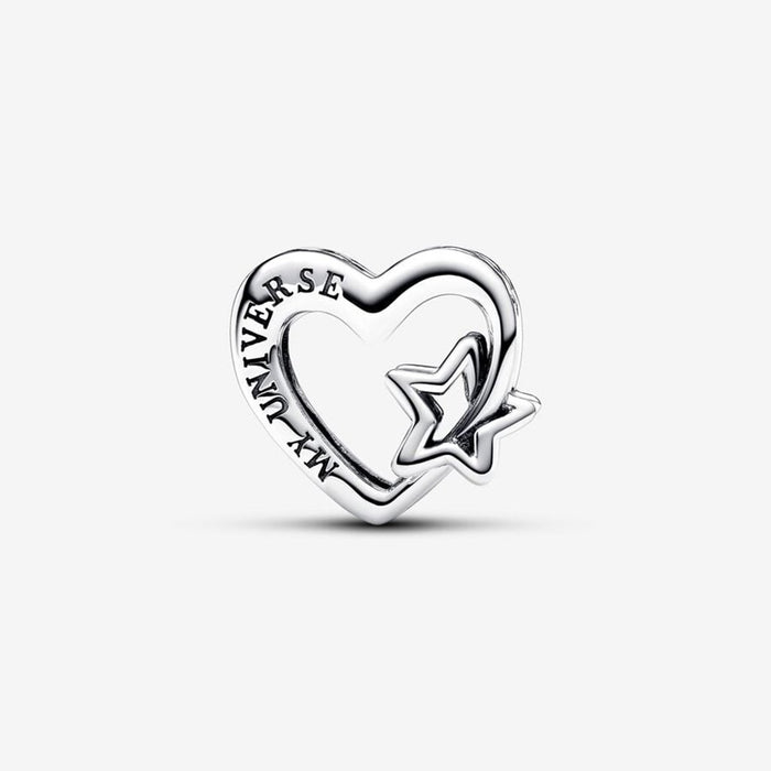 PANDORA : Openwork Family Heart & Star Charm - PANDORA : Openwork Family Heart & Star Charm