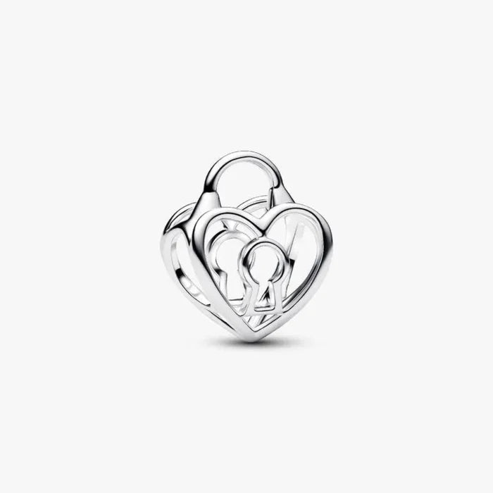 Pandora : Openwork Heart Padlock Charm