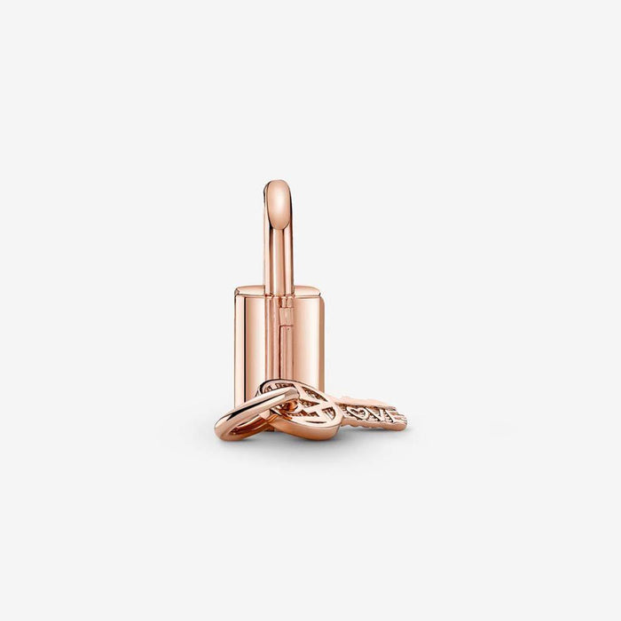 "PANDORA : Padlock & Key Dangle Charm -"