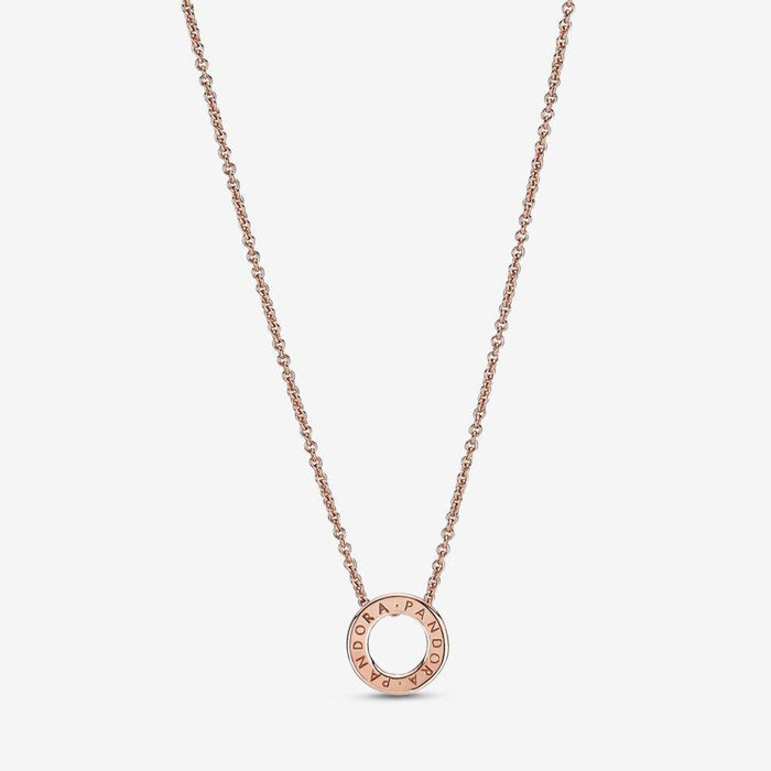 "PANDORA : Pandora Logo Pavé Circle Collier Necklace -"