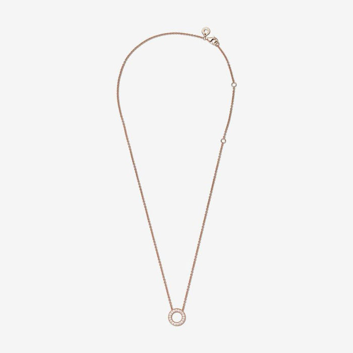 "PANDORA : Pandora Logo Pavé Circle Collier Necklace -"