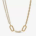 "PANDORA : Pandora ME Double Link Chain Necklace - 17.7\" -"