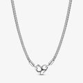 "PANDORA : Pandora Moments Studded Chain Necklace (17.7\") -"