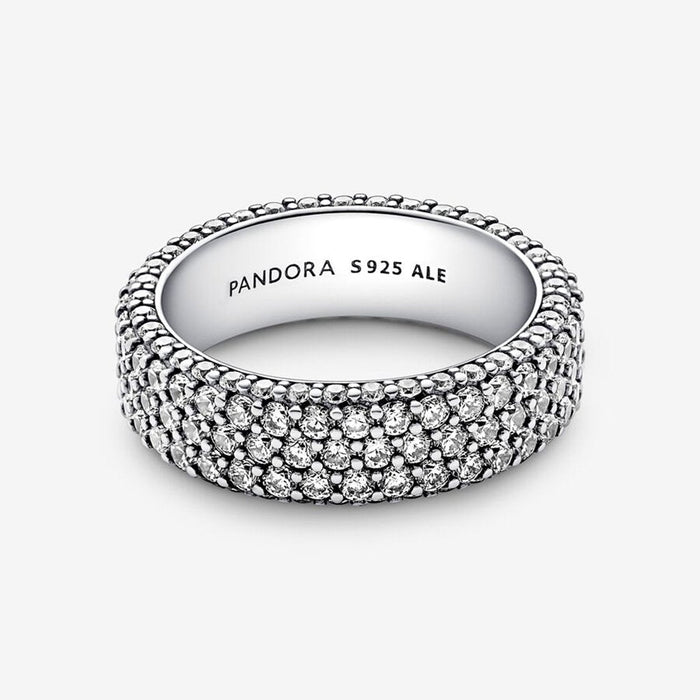 "PANDORA : Pandora Timeless Pavé Triple-row Ring -"