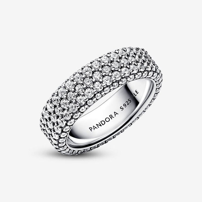 "PANDORA : Pandora Timeless Pavé Triple-row Ring -"