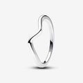 PANDORA : Polished Wave Ring - Sterling Silver - PANDORA : Polished Wave Ring - Sterling Silver
