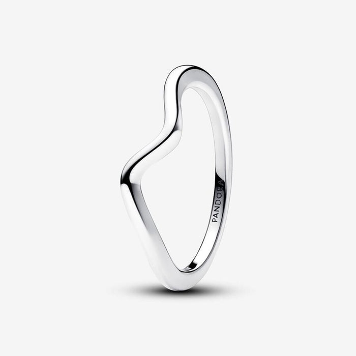PANDORA : Polished Wave Ring - Sterling Silver - PANDORA : Polished Wave Ring - Sterling Silver