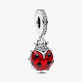 "PANDORA : Red Ladybird Dangle Charm -"