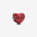 PANDORA : Rose Heart Charm - PANDORA : Rose Heart Charm