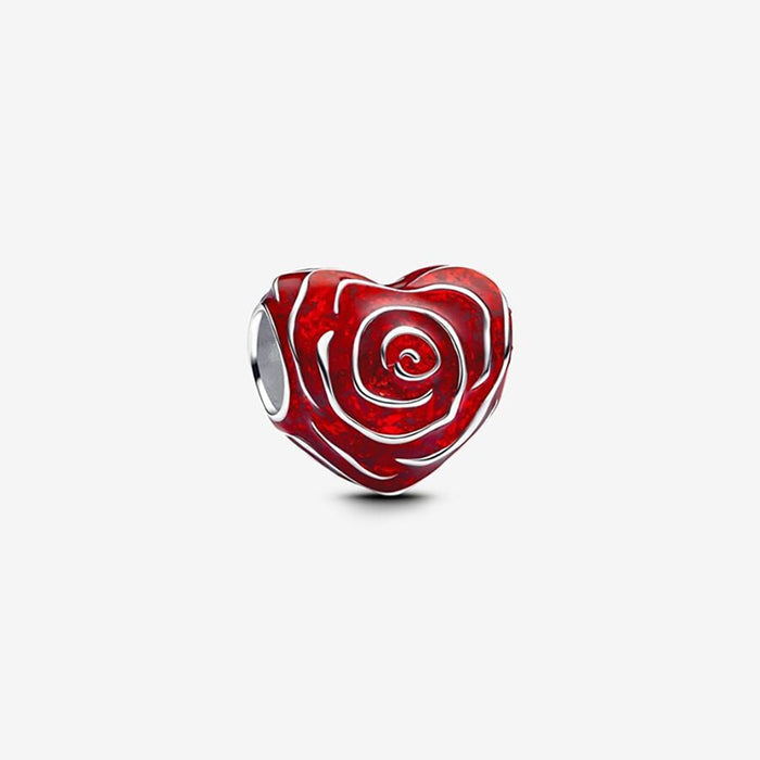 PANDORA : Rose Heart Charm - PANDORA : Rose Heart Charm