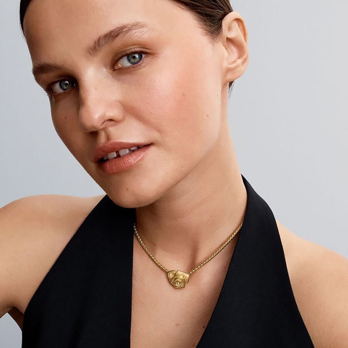 PANDORA : Rose in Bloom Oversized Charm - PANDORA : Rose in Bloom Oversized Charm