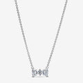 PANDORA : Sparkling Bow Necklace - PANDORA : Sparkling Bow Necklace
