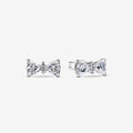 PANDORA : Sparkling Bow Stud Earrings - PANDORA : Sparkling Bow Stud Earrings
