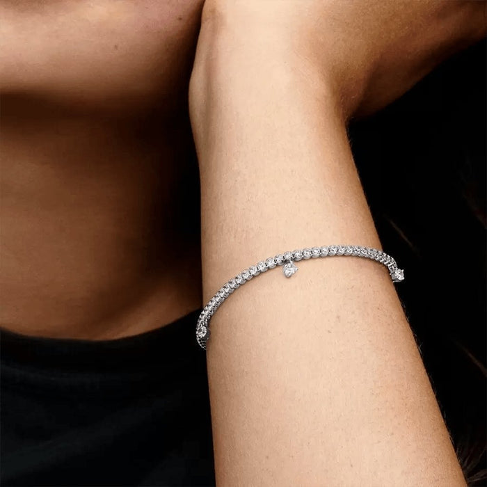 "PANDORA : Sparkling Drops Tennis Bracelet -"