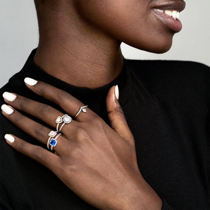 "PANDORA : Sparkling Elevated Heart Ring - PANDORA : Sparkling Elevated Heart Ring"