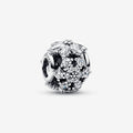 "PANDORA : Sparkling Herbarium Cluster Round Charm -"