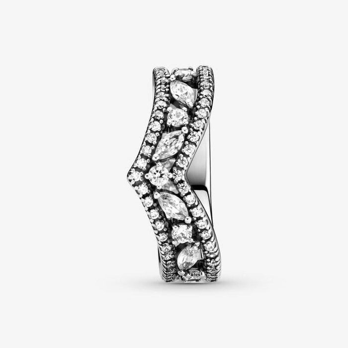 "PANDORA : Sparkling Marquise Double Wishbone Ring -"