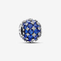 PANDORA : Sparkling Pavé Round Blue Charm - PANDORA : Sparkling Pavé Round Blue Charm