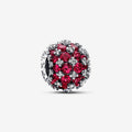 PANDORA : Sparkling Pavé Round Pink Charm - Sterling Silver - PANDORA : Sparkling Pavé Round Pink Charm - Sterling Silver