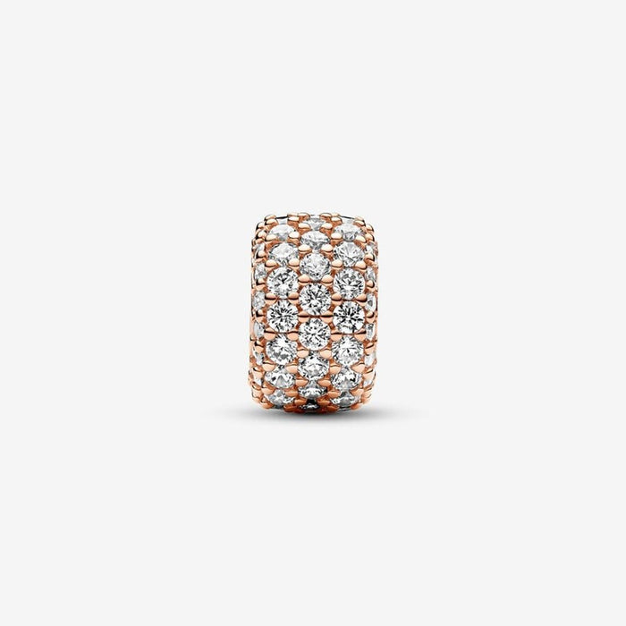 PANDORA : Sparkling Pavé Triple-row Charm - PANDORA : Sparkling Pavé Triple-row Charm