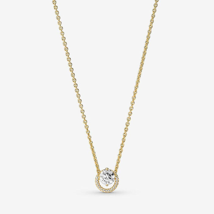 "PANDORA : Sparkling Round Halo Pendant Collier Necklace -"