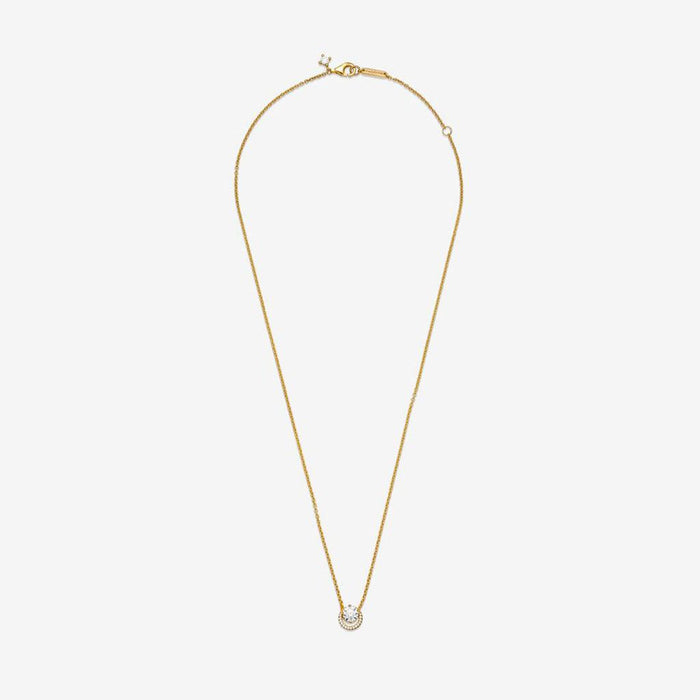"PANDORA : Sparkling Round Halo Pendant Collier Necklace -"