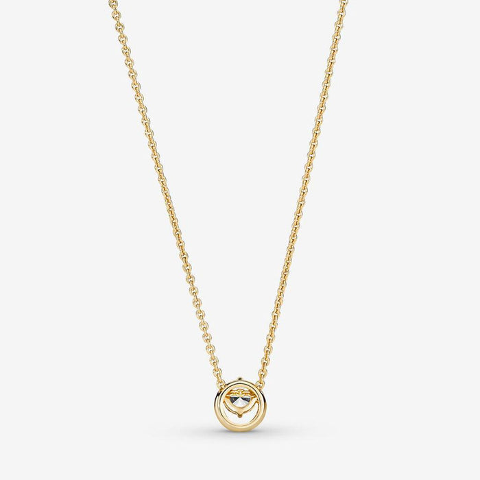 "PANDORA : Sparkling Round Halo Pendant Collier Necklace -"