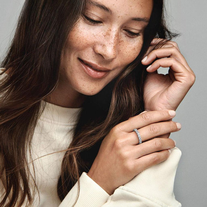 "PANDORA : Sparkling Row Eternity Ring -"