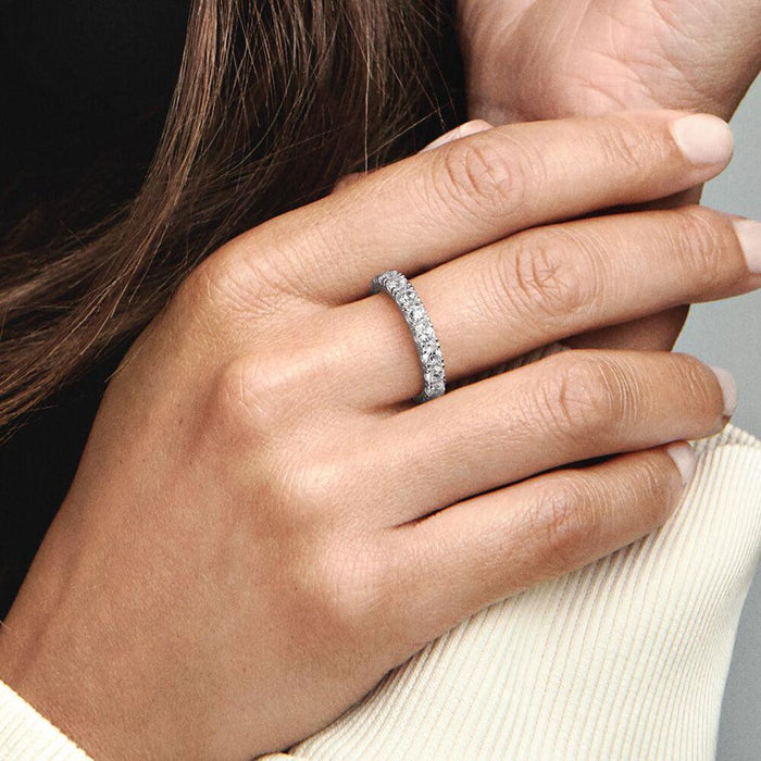 "PANDORA : Sparkling Row Eternity Ring -"