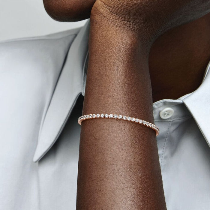 "PANDORA : Sparkling Tennis Bracelet -"