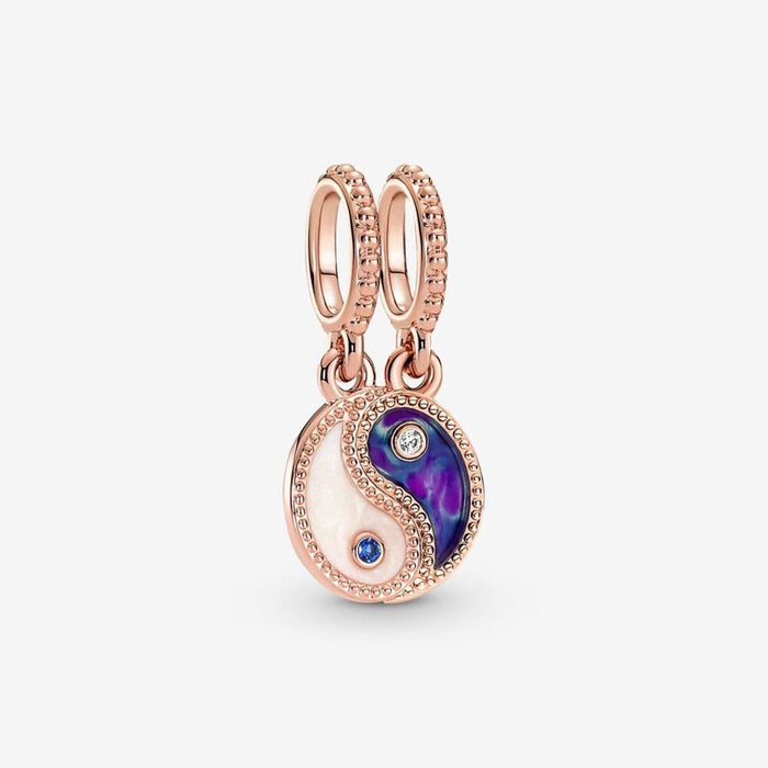 "PANDORA : Splittable Yin & Yang Sparkling Dangle Charm -"
