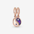 "PANDORA : Splittable Yin & Yang Sparkling Dangle Charm -"