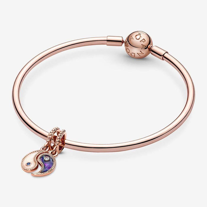"PANDORA : Splittable Yin & Yang Sparkling Dangle Charm -"