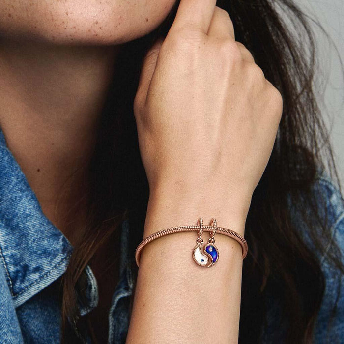 "PANDORA : Splittable Yin & Yang Sparkling Dangle Charm -"