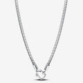 PANDORA : Studded Clasp & Chain Necklace - PANDORA : Studded Clasp & Chain Necklace