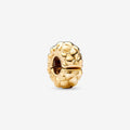 "PANDORA : Studded Clip Charm in Gold Plated - PANDORA : Studded Clip Charm in Gold Plated"