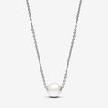 PANDORA : Treated Freshwater Cultured Pearl Collier Necklace - Sterling Silver - PANDORA : Treated Freshwater Cultured Pearl Collier Necklace - Sterling Silver