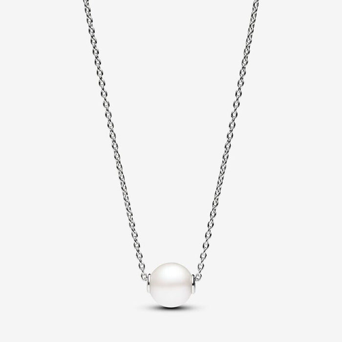 PANDORA : Treated Freshwater Cultured Pearl Collier Necklace - Sterling Silver - PANDORA : Treated Freshwater Cultured Pearl Collier Necklace - Sterling Silver