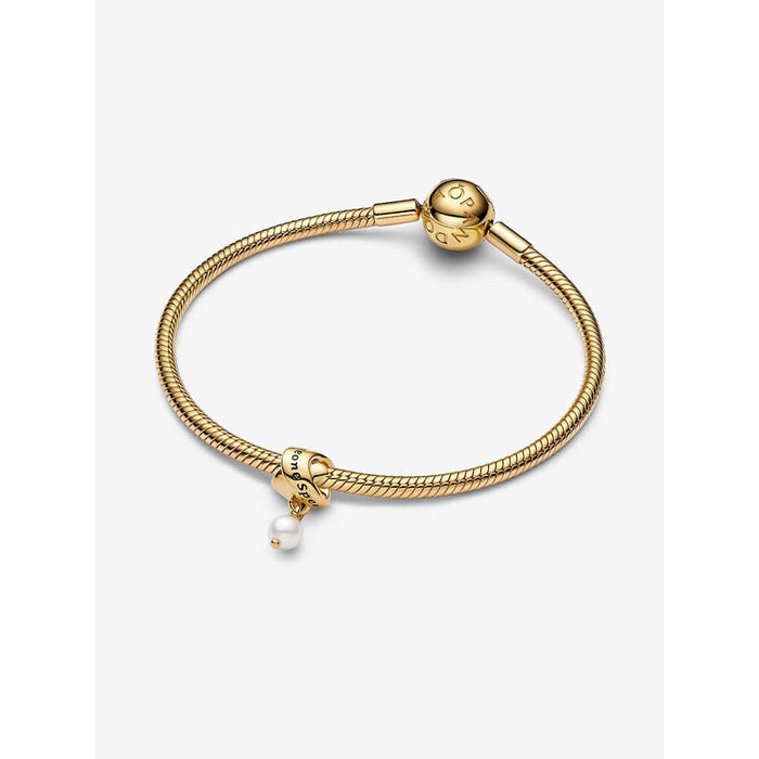 Pandora - Treated Freshwater Cultured Pearl Ribbon Charm - Pandora charm - Pandora near me - Gifts for her