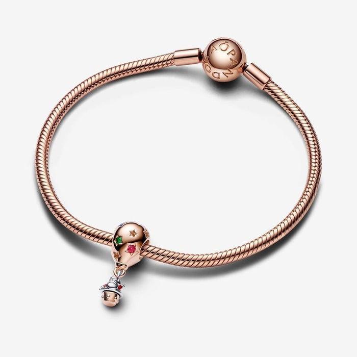 PANDORA : Two-tone Santa Claus in Hot Air Balloon Charm - PANDORA : Two-tone Santa Claus in Hot Air Balloon Charm