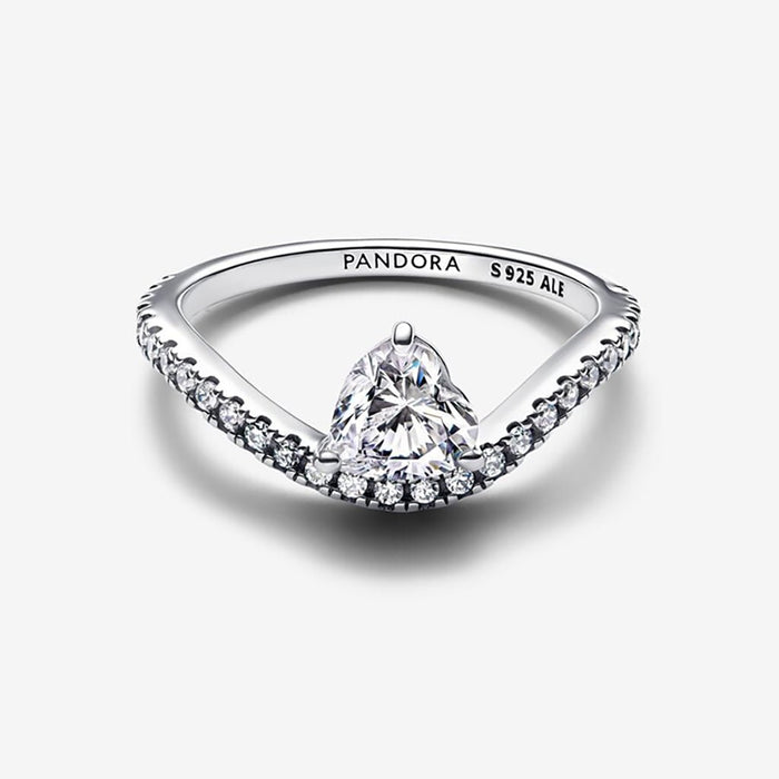 Pandora - Wavy Pavé Heart Ring - Pandora ring - Pandora promise ring - promise ring - gifts for her - Pandora near me