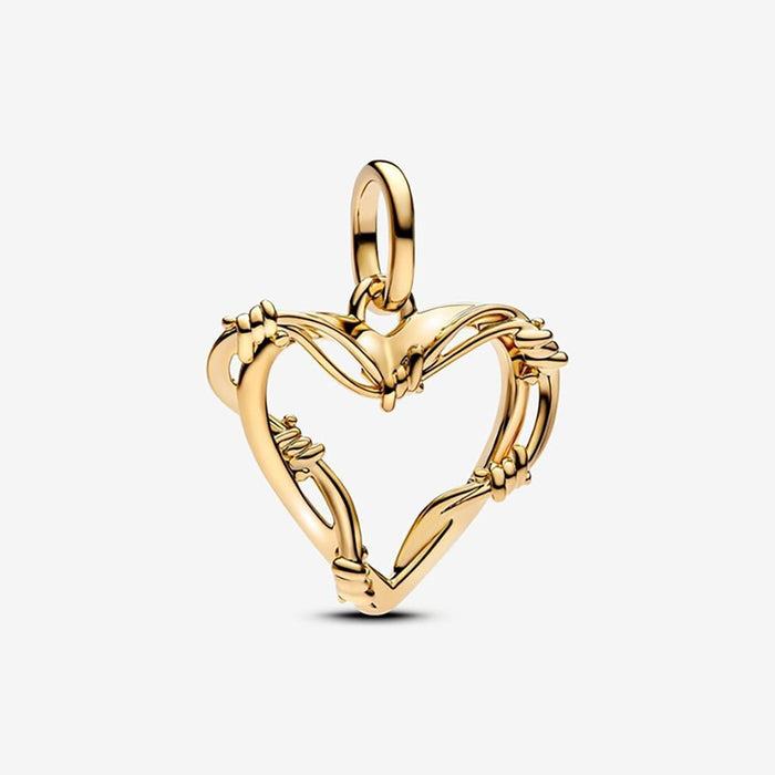 PANDORA : Wire Heart Dangle Charm - PANDORA : Wire Heart Dangle Charm