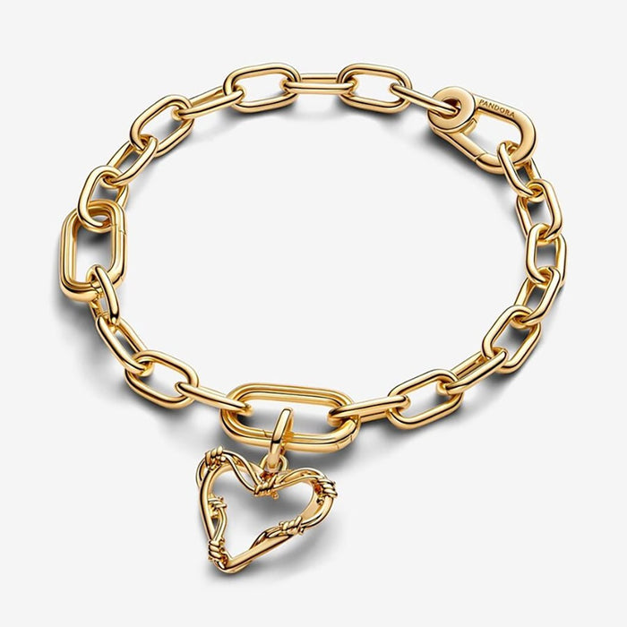 PANDORA : Wire Heart Dangle Charm - PANDORA : Wire Heart Dangle Charm