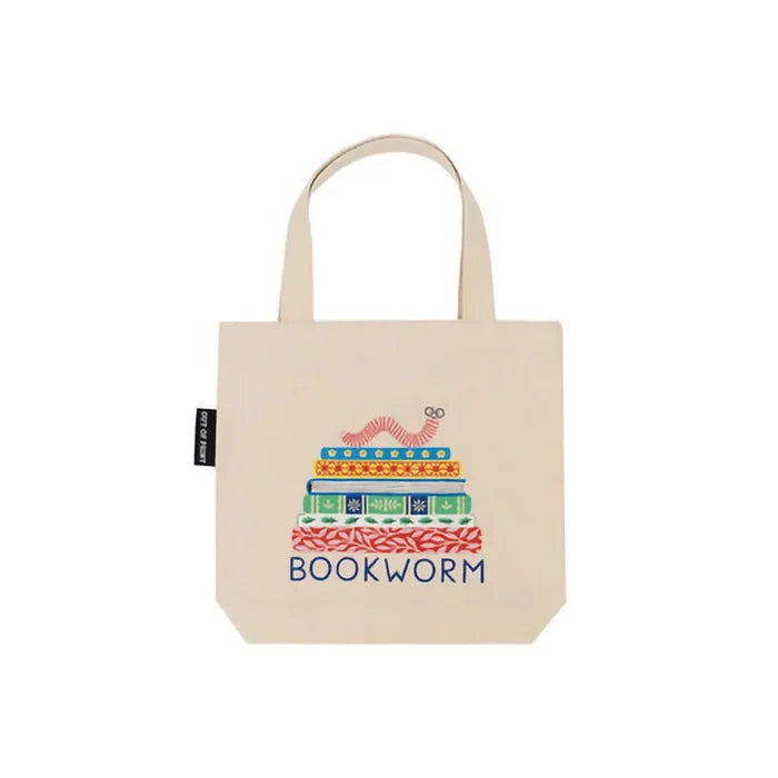 Carry your daily essentials with the Penguin Random House Bookworm Mini Tote Bag.