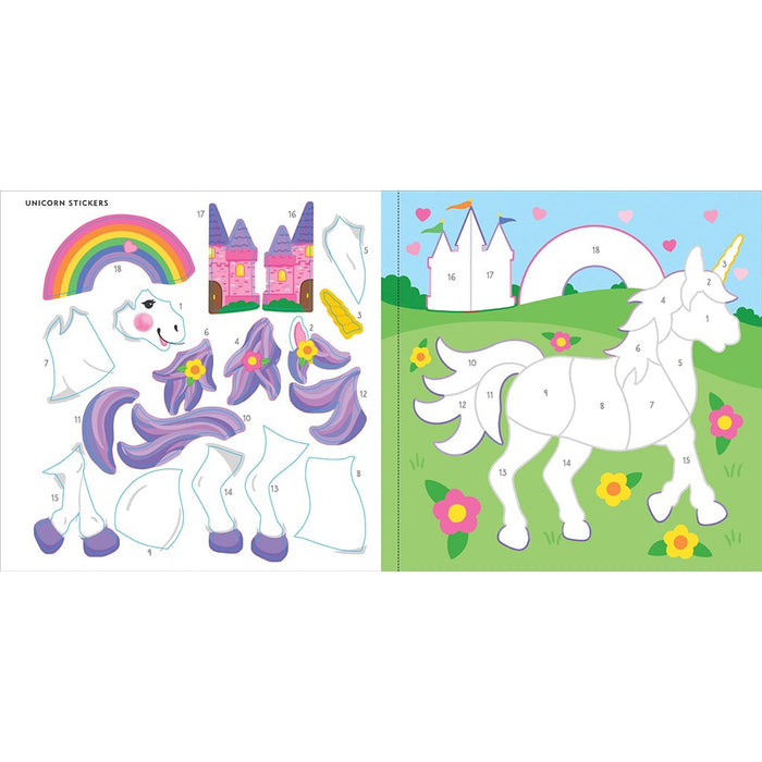 Peter Pauper Press : My First Color - by - Sticker Book - Unicorns & More - Peter Pauper Press : My First Color - by - Sticker Book - Unicorns & More