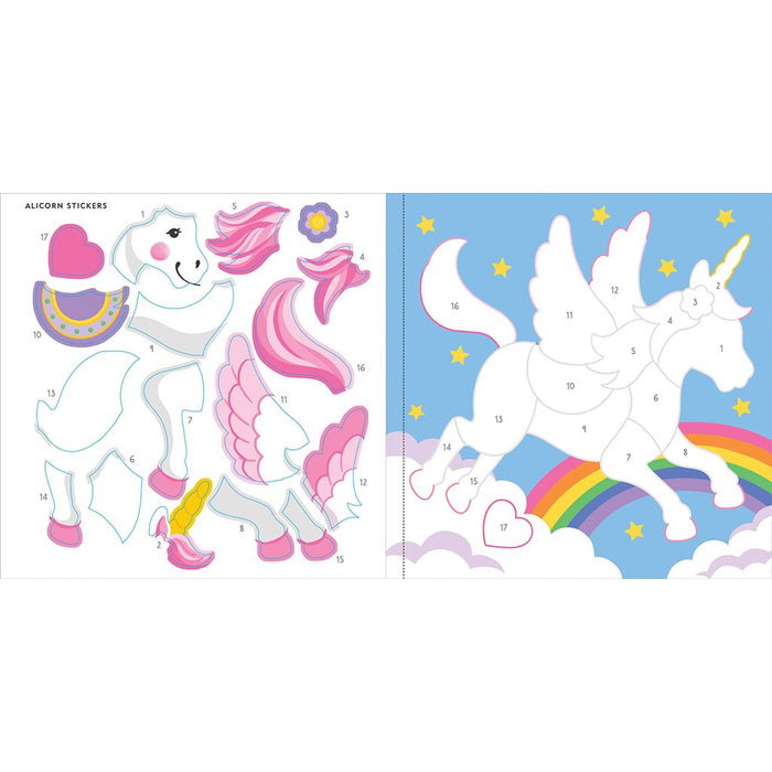 Peter Pauper Press : My First Color - by - Sticker Book - Unicorns & More - Peter Pauper Press : My First Color - by - Sticker Book - Unicorns & More