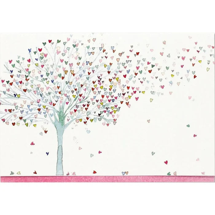 Peter Pauper Press Tree of Hearts Thank You Notes with heart-themed design