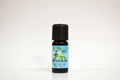 Bottle of Petitgrain essential oil on a white background